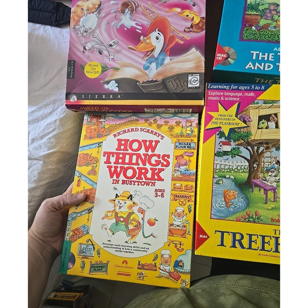 Lot of‎ 6 Vintage Movie Prop Development Children's PC Boxes Only No Games!